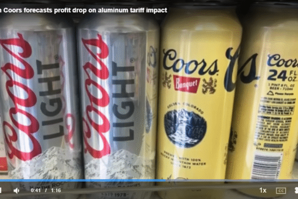 Molson Coors goodwill impairment - screenshot of news article from Yahoo Finance
